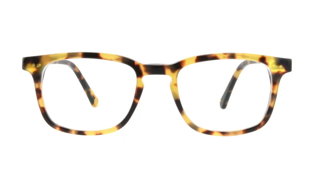 Lunettes Rectangle en acétate, Écaille miel, La Belle Lunette Française