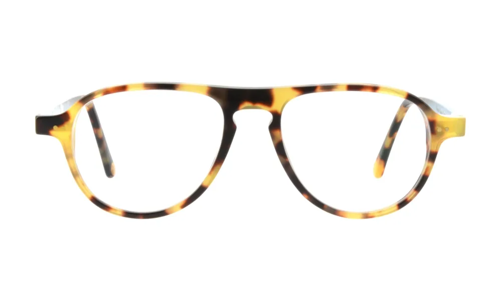 Lunettes Barre haute en acétate, Écaille miel, La Belle Lunette Française